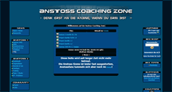 Desktop Screenshot of anstoss-zone.de